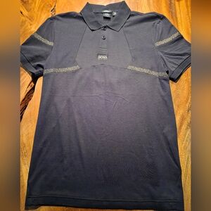 Boss Men's Dark Gray Polo Shirt